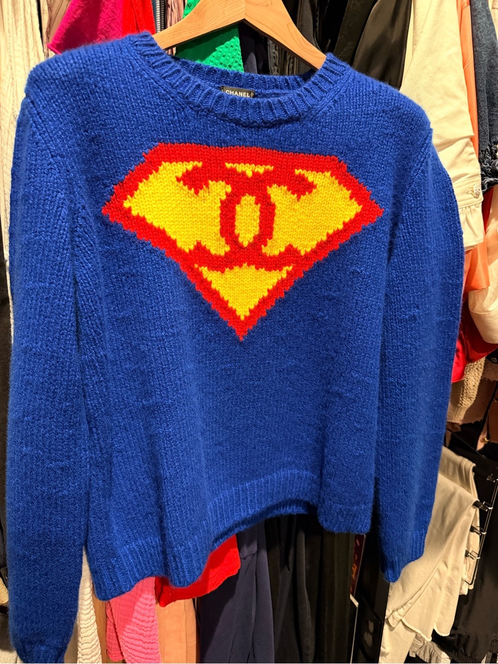 Chanel Superman Cashmere Sweater - Picture 1 of 3